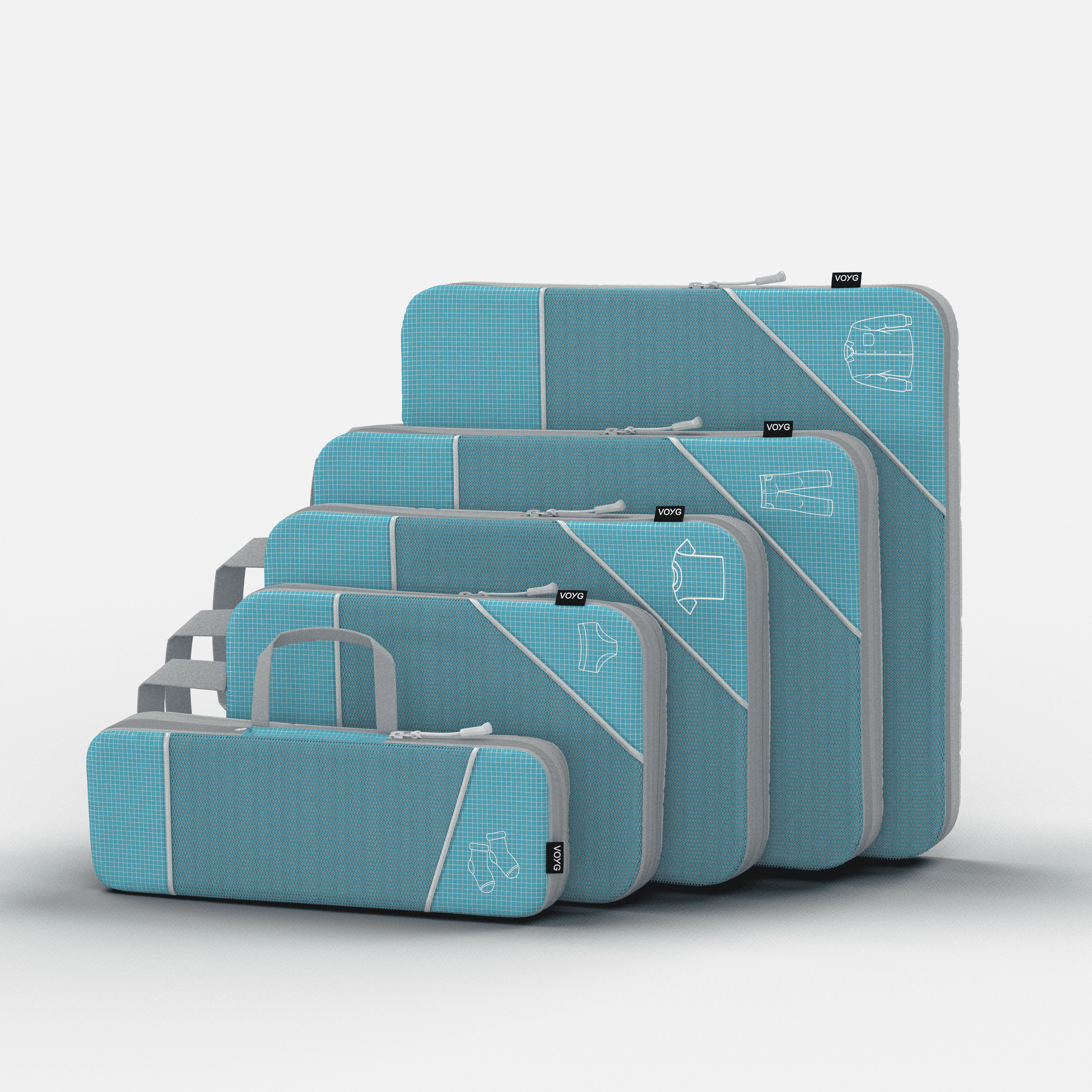 Compression Packing Cubes | 5 Pack