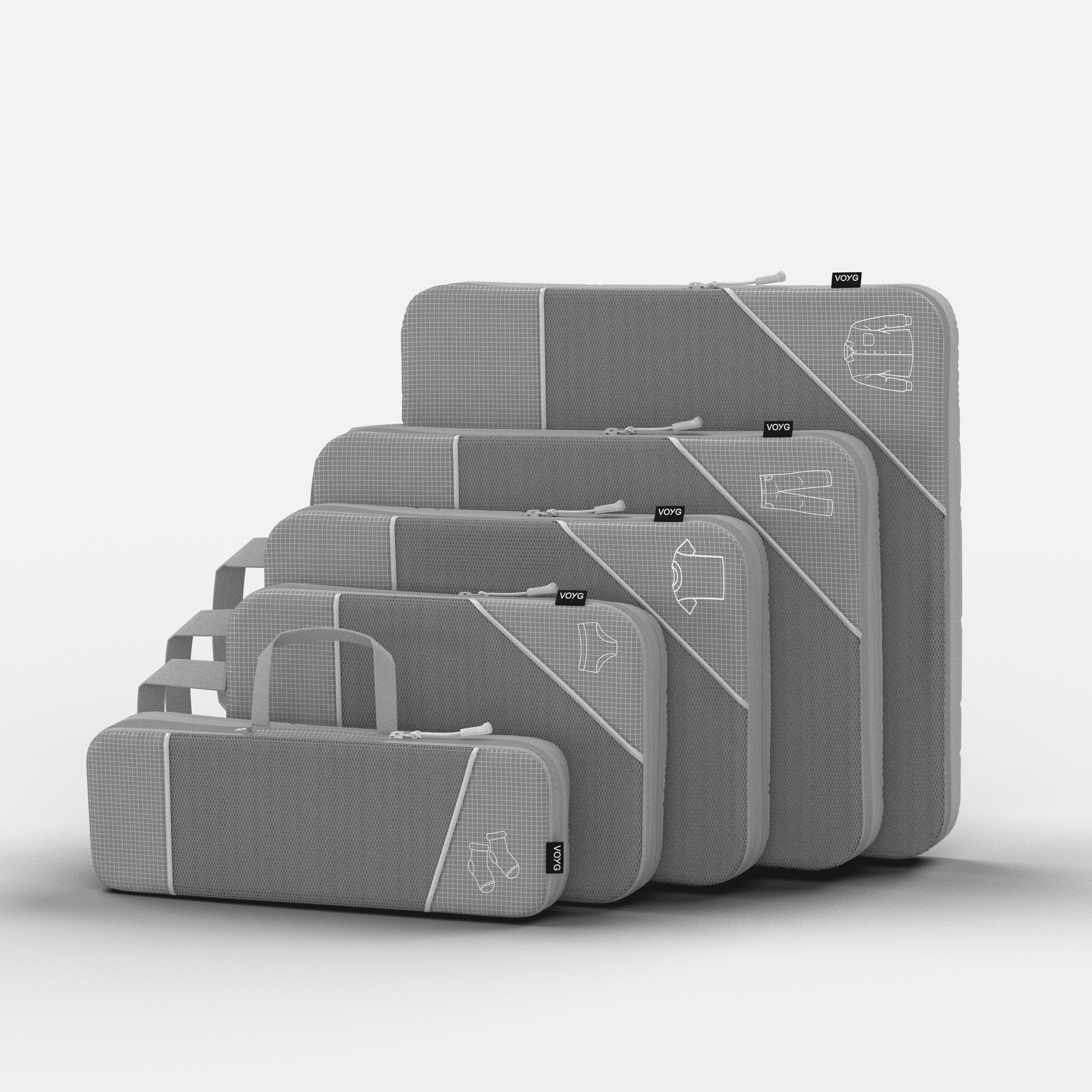 Compression Packing Cubes | 5 Pack